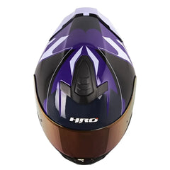 Casco Hro 506Sp Mariok Azul Oscuro Morado Visor Iridium Morado