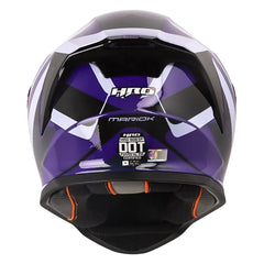 Casco Hro 506Sp Mariok Azul Oscuro Morado Visor Iridium Morado