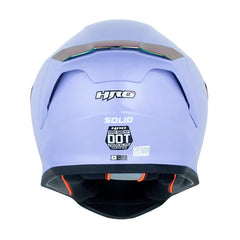 Casco Hro 506Sp Solid V2 Morado Blanco Visor Iridium Morado