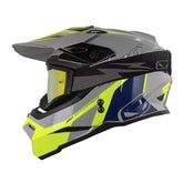 Casco Hro Mx-03 Overkill Gris Amarillo Neon