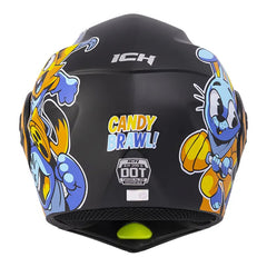 Casco Ich 3110S Kids Candy Brawl Negro Amarillo