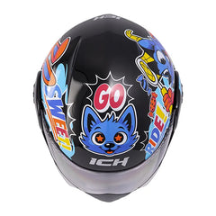 Casco Ich 3110S Kids Candy Brawl Negro Azul