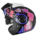 Casco Ich 3110S Kids Spark Negro Rosado