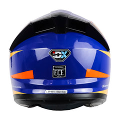 Casco Idx Ix Azul Naranja