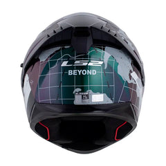Casco Ls2 Ff806 Beyond Camaleon Negro Visor Iridium Azul