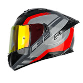 Casco Ls2 Ff806 Blure Gris Rojo Visor Revo Rojo