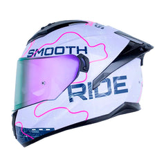 Casco Ls2 Ff806 Fusion Roma Morado Azul Visor Revo Morado