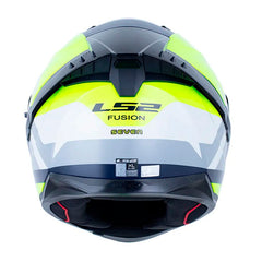 Casco Ls2 Ff806 Fusion Seven Gris Azul Visor Irdium Azul