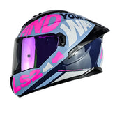 Casco Ls2 Ff806 Lil_Simz Azul Fucsia Visor Revo Morado