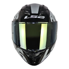 Casco Ls2 Ff806 Lil_Simz Gris Oscuro Gris Visor Iridium Dorado