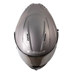 Casco Ls2 Ff808 Solid Titanio Visor Iridium Silver