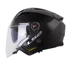 Casco Ls2 Of603 Infinity ll Solid Carbono Negro