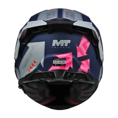 Casco Mt Thunder 4 R Sv Canvas C8 Morado Fucsia Azul
