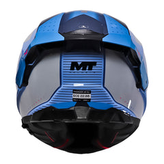 Casco Mt Thunder 4 R Sv Wind Tunnel C7 Azul Claro Azul