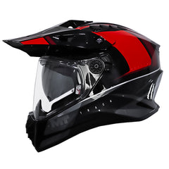 Casco Mt Track Sv Houston Negro Rojo Gris