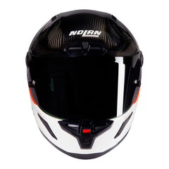 Casco Nolan X-804 Rs Ultra Carbon D.O.C Negro Blanco Visor Smoke