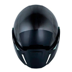Casco Shaft 212 Flygod Gris Metalico Gris Visor Revo Rojo