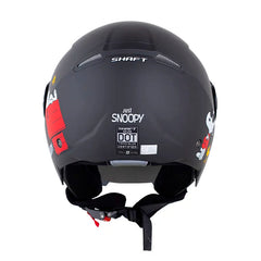 Casco Shaft 212 Just Snoopy Negro Rojo Visor Iridium Azul