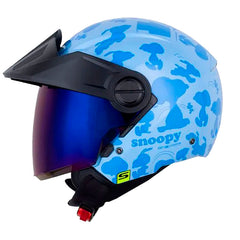 Casco Shaft 212 Snoopy The Dog Azul Visor Iridium Azul