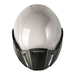 Casco Shaft 212 Solid Arena Azul Visor Revo Rojo