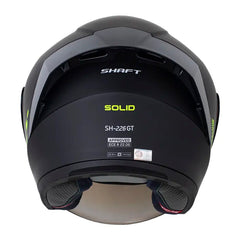Casco Shaft 226 Gt Solid Negro Amarillo Neon Visor Iridium Azul