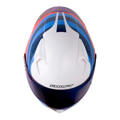 Casco Shaft 526Sp Evo Corner Azul Rojo Visor Iridium Azul
