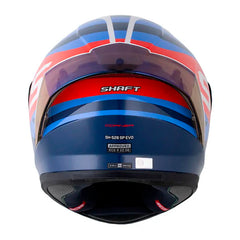 Casco Shaft 526Sp Evo Corner Azul Rojo Visor Iridium Azul