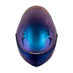 Casco Shaft 526Sp Evo Solid V2 Camaleon Silver Visor Iridium Azul