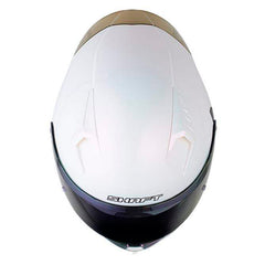 Casco Shaft 526Sp Evo Solid V2 Camaleon Silver Visor Revo Morado