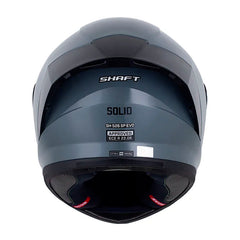 Casco Shaft 526Sp Evo Solid V2 Gris Negro Visor Smoke