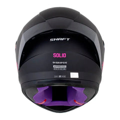 Casco Shaft 526Sp Evo Solid V2 Negro Fucsia Visor Revo Morado