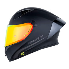 Casco Shaft 526Sp Evo Solid V2 Negro Gris Visor Revo Rojo