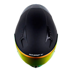 Casco Shaft 526Sp Evo Solid V2 Negro Gris Visor Revo Rojo
