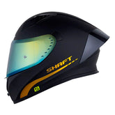 Casco Shaft 526Sp Evo Solid V2 Negro Holografico Dorado Visor Iridium Dorado