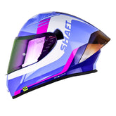 Casco Shaft 526Sp Evo Triumph Morado Blanco Visor Revo Morado