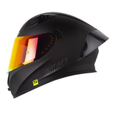 Casco Shaft 526sp Evo Solid Negro Gris Oscuro Visor Revo Rojo