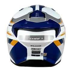 Casco Shaft 532Dv Wilsoon Blanco Gris Oscuro Visor Iridium Azul