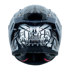 Casco Shaft 556 Taipan Dark Camaleon Gris Holografico Silver Visor Smoke