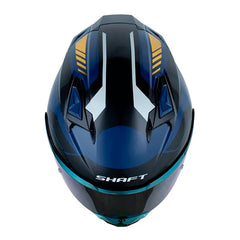Casco Shaft 556 Taipan Retrofrex Azul Oscuro Blanco Visor Iridium Azul