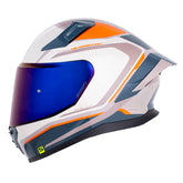 Casco Shaft 558Sp Xpeed Arena Naranja Neon Visor Iridium Azul