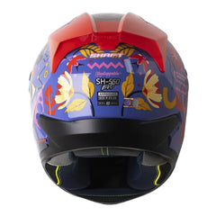 Casco Shaft 560 Evo Unstoppable Azul Rosado Visor Revo Rojo