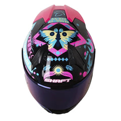 Casco Shaft 560 Evo Unstoppable Negro Azul Visor Iridium Azul