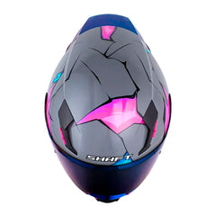 Casco Shaft 562 R B-Snatcher Gris Fucsia Visor Iridium Azul