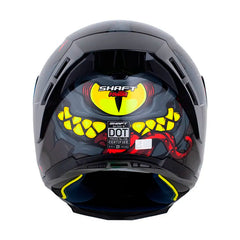 Casco Shaft 562 R B-Snatcher Gris Oscuro Gris Visor Iridium Rojo
