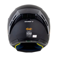 Casco Shaft 562 R Solid Negro Dorado Visor Iridium Dorado