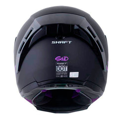 Casco Shaft 562 R Solid Negro Morado Visor Revo Morado