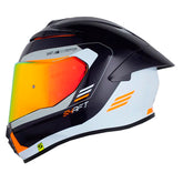 Casco Shaft 584 Sp Complete Azul Naranja Neon Visor Revo Rojo