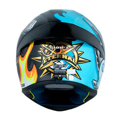 Casco Shaft 584 Sp Eternal Negro Negro Visor Revo Rojo