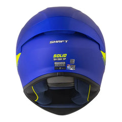 Casco Shaft 584 Sp Solid Azul Amarillo Neon Visor Revo Rojo