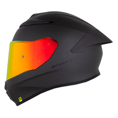 Casco Shaft 584 Sp Solid V2 Gris Negro Visor Revo Rojo